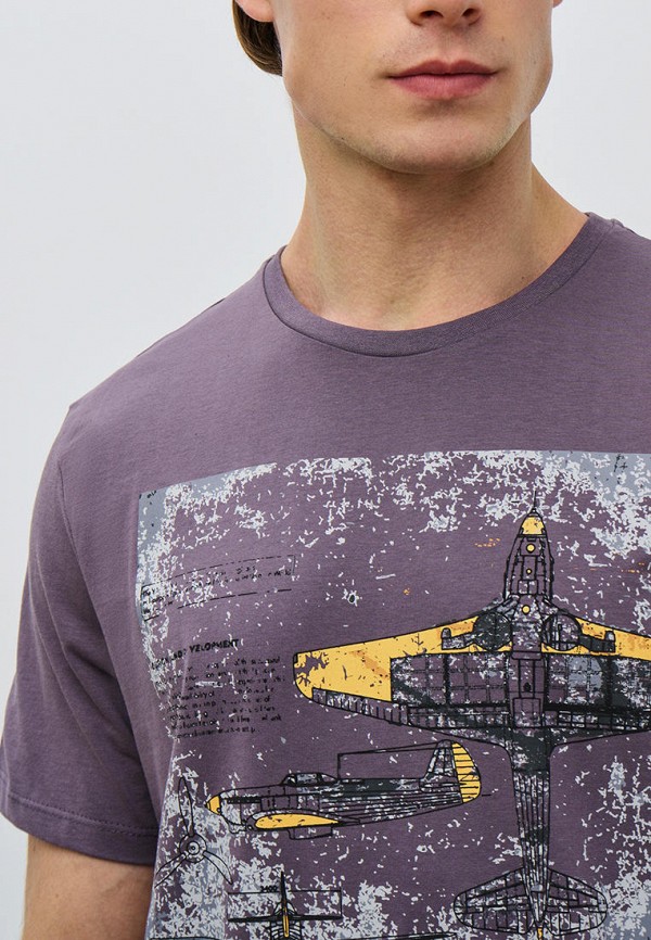 Футболка Baon фиолетовый, размер 54, фото 5