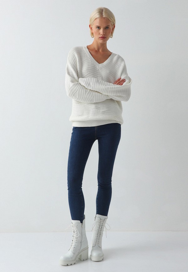 Пуловер Villosa цвет Белый  Фото 2