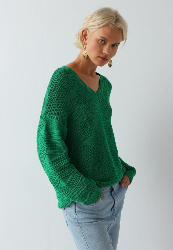 Пуловер Villosa цвет Зеленый  Фото 1