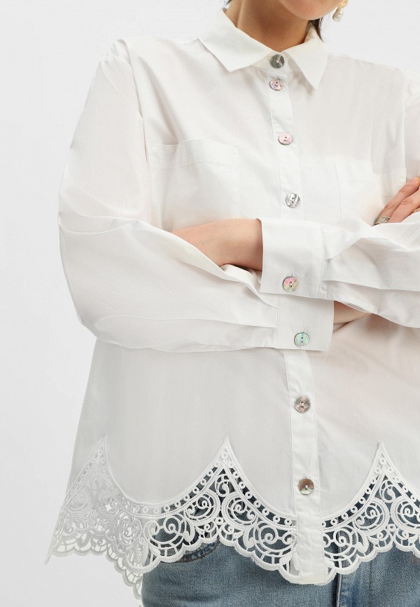 Рубашка Lilly Bennet цвет Белый  Фото 4