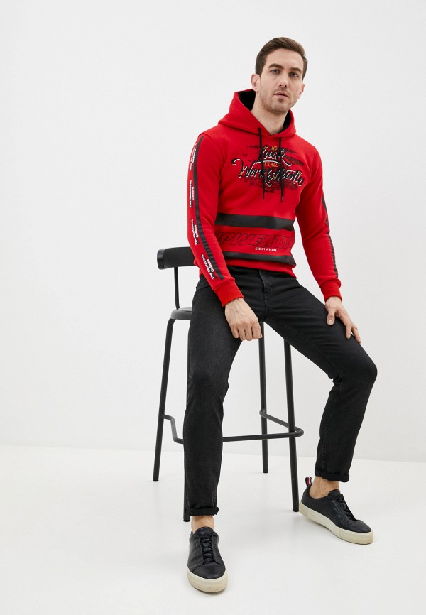 

Худи Young & Rich, Красный, Young & Rich YO009EMJFEB0