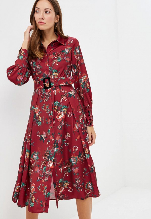 

Платье Zarina, Zarina ZA004EWBUEB7, Бордовый