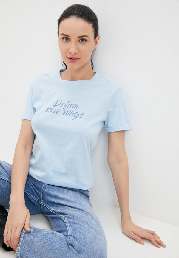 

Футболка Zarina, Голубой, Zarina ZA004EWLTUM9