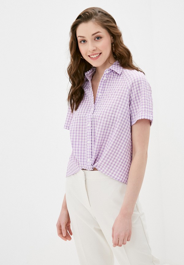 Рубашка Zarina фиолетового цвета
