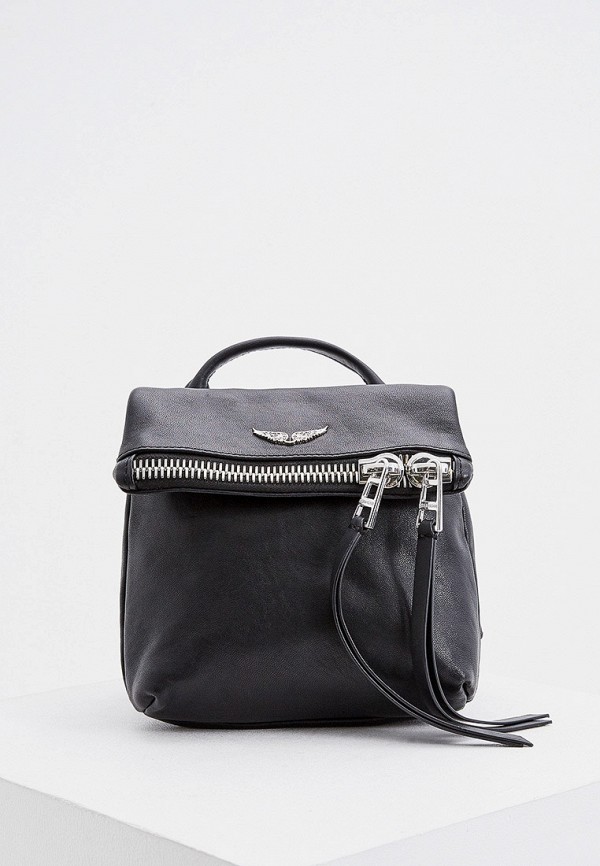 

Рюкзак Zadig & Voltaire, Черный, ROMY ZIP SMOO