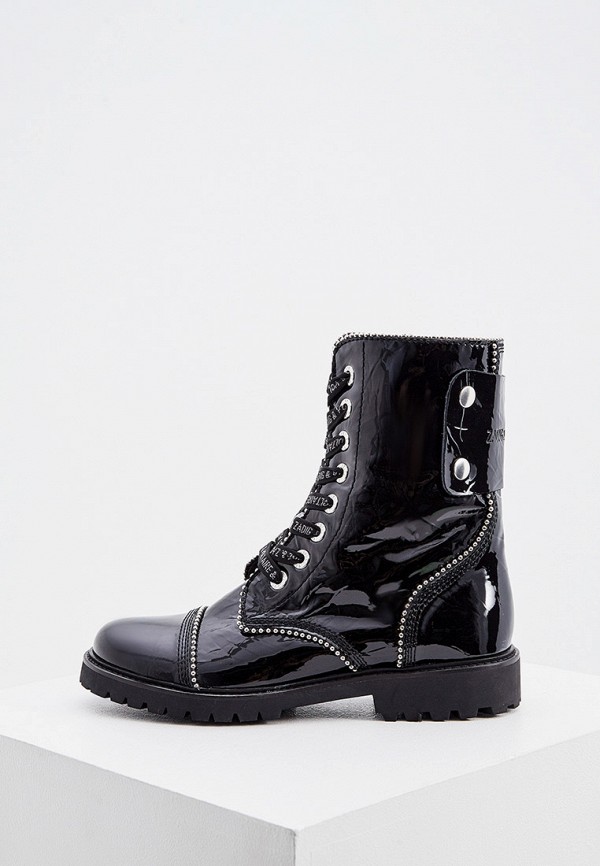 

Ботинки Zadig & Voltaire, Черный, JOE WRINKLE PAT