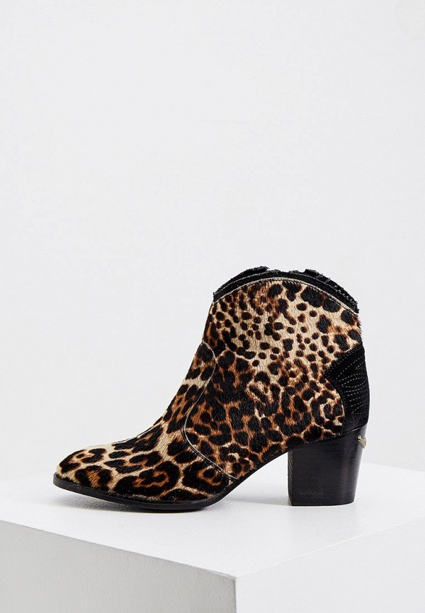 

Ботильоны Zadig & Voltaire, Коричневый, MOLLY LEO PRINT