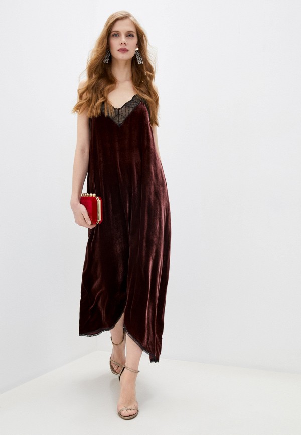 

Платье Zadig & Voltaire, Коричневый, RISTY VELVET