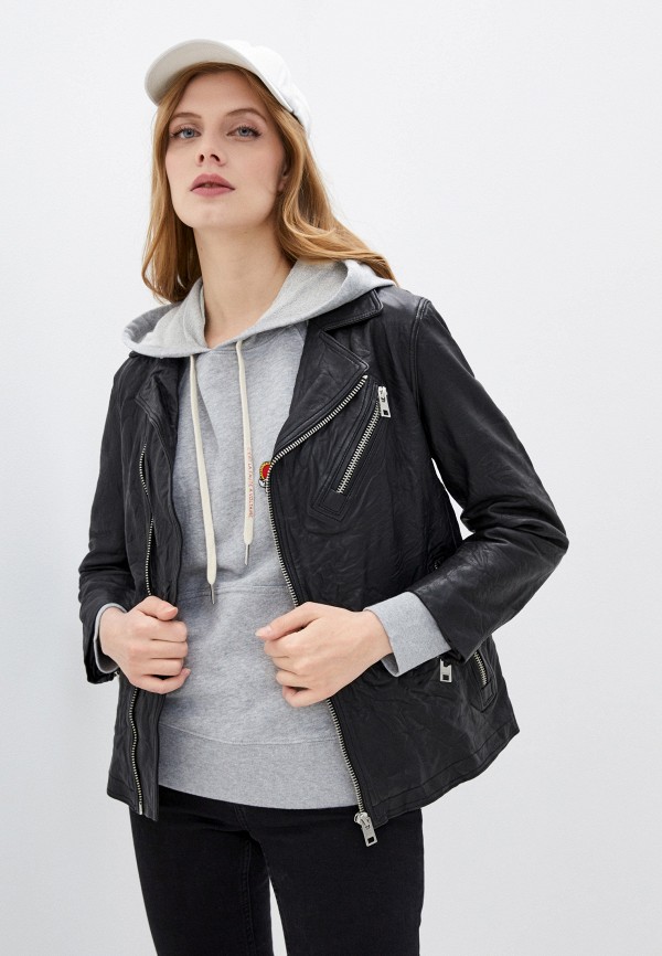 

Куртка кожаная Zadig & Voltaire, Черный, LASKI CUIR FRO