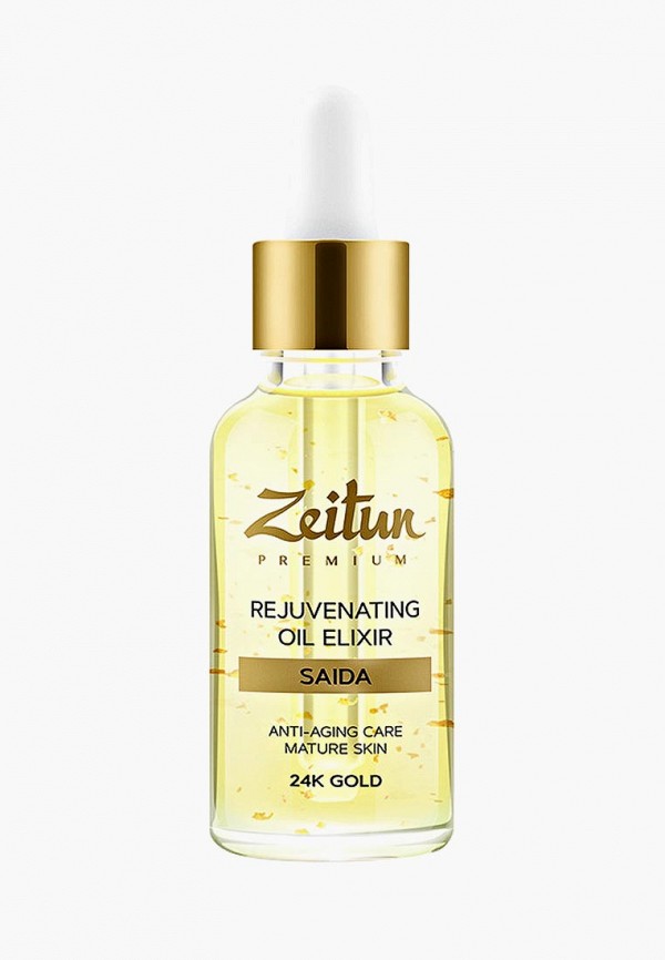 

Сыворотка для лица Zeitun, Прозрачный, Омолаживающий ночной масляный SAIDA с 24K золотом (40+), 30 мл