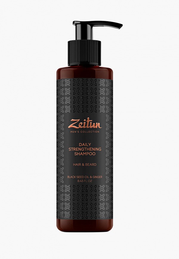 

Шампунь Zeitun, Укрепляющий стимулирующий с имбирем и черным тмином, Прозрачный