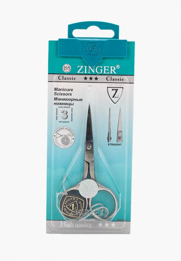 

Ножницы для маникюра Zinger, Серебряный, ручная заточка zN105 S