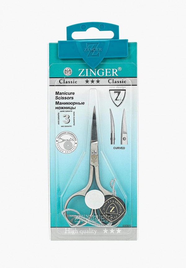 

Ножницы для маникюра Zinger, Серебряный, (ручная заточка) zN106 S