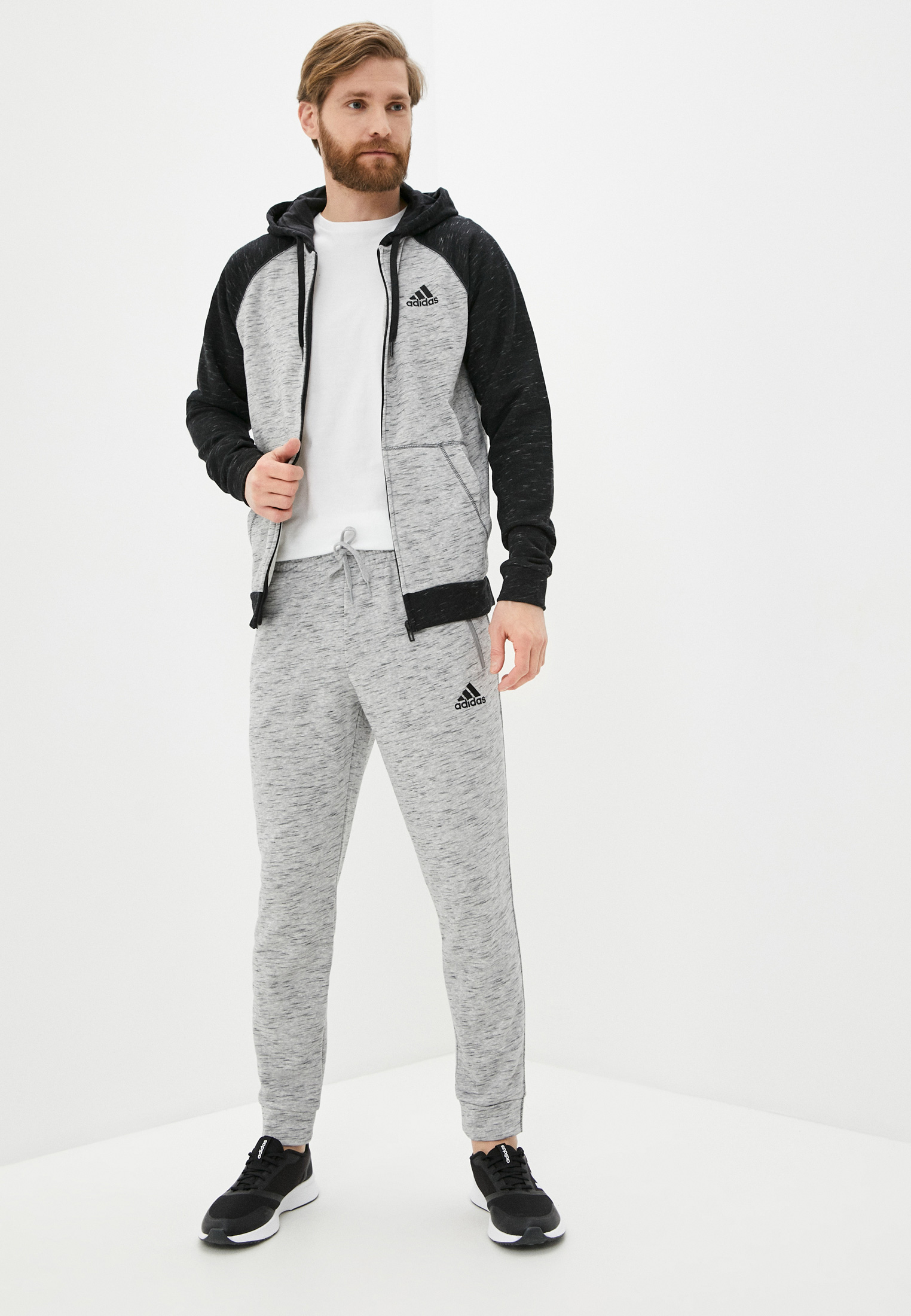 Толстовка мужская Adidas (Адидас) GK8906 цвет серый купить за 5699 руб.