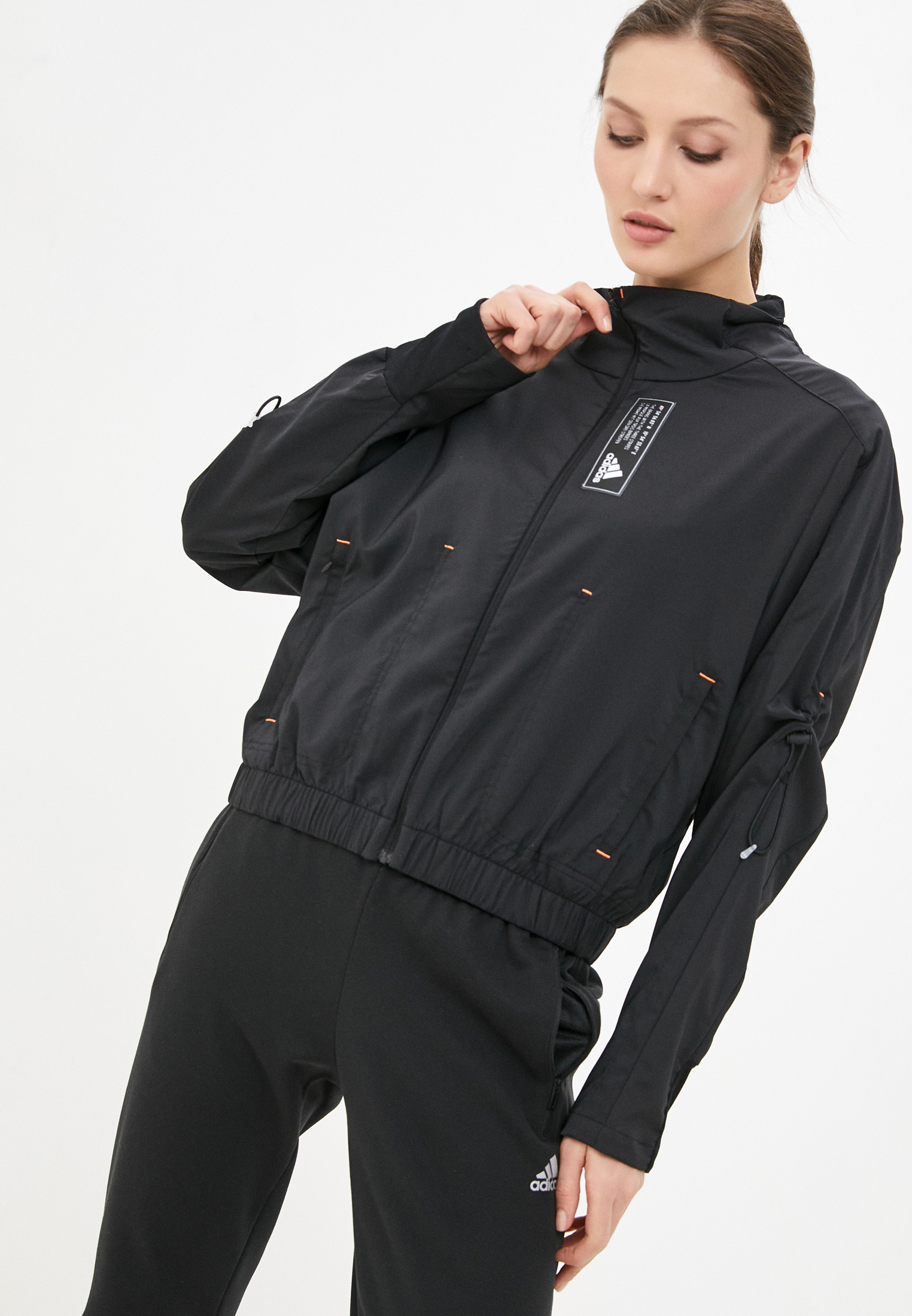 Ветровка женская Adidas (Адидас) GL9522 цвет черный купить за 3840 руб.