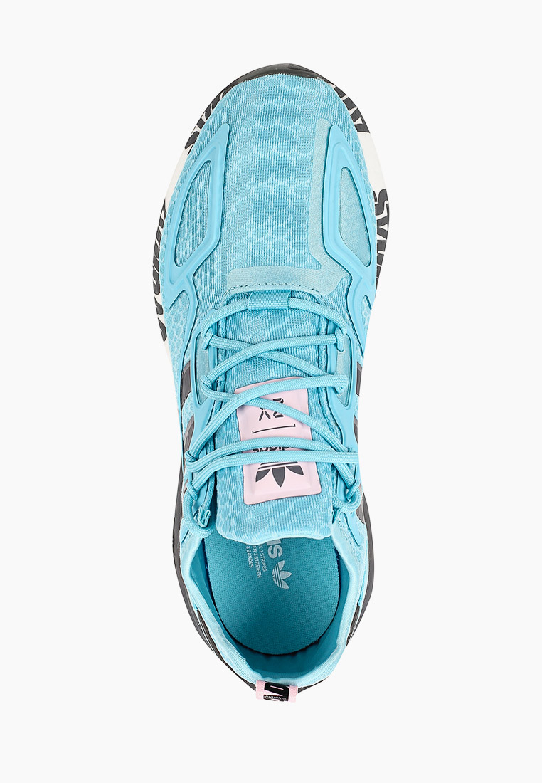 Женские кроссовки Adidas Originals (Адидас Ориджиналс) FX7057 внешний  материал текстиль; цвет голубой купить за 12999 руб.