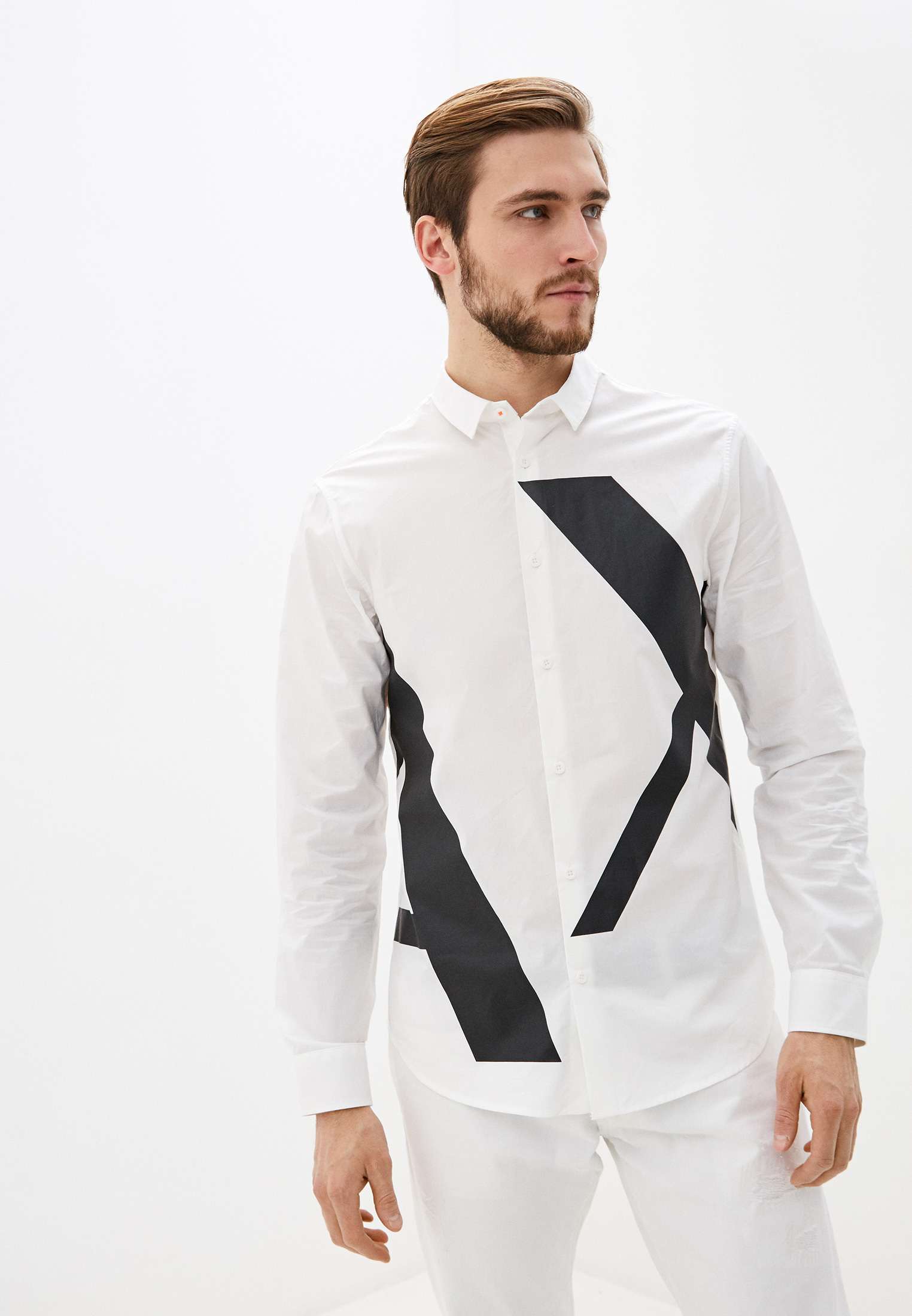 Rubashka S Dlinnym Rukavom Muzhskoj Armani Exchange 3hzc24 Znm5z Kupit Za 9400 Rub