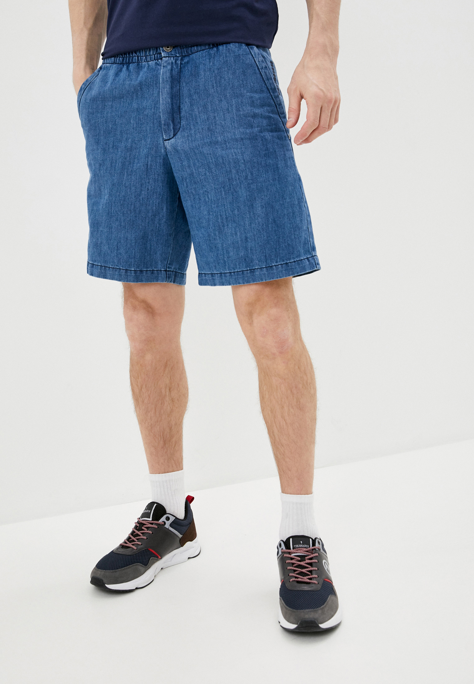 Мужские джинсовые шорты Bikkembergs (Биккембергс) C O 015 01 T 093A (Цвет: Голубой) купить в интернет-магазине stylefish.ru