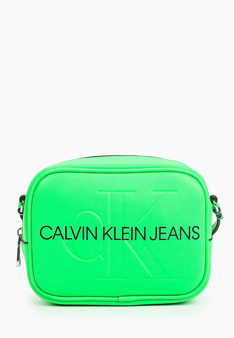 Сумка женская Calvin Klein Jeans K60K607465 внешний материал искусственная  кожа; цвет зеленый купить за 7299 руб.