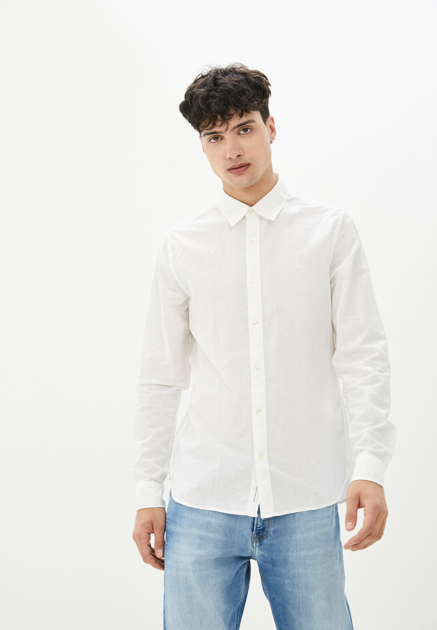 Рубашка с длинным рукавом мужской Calvin Klein Jeans J30J317423 купить за  4850 руб.