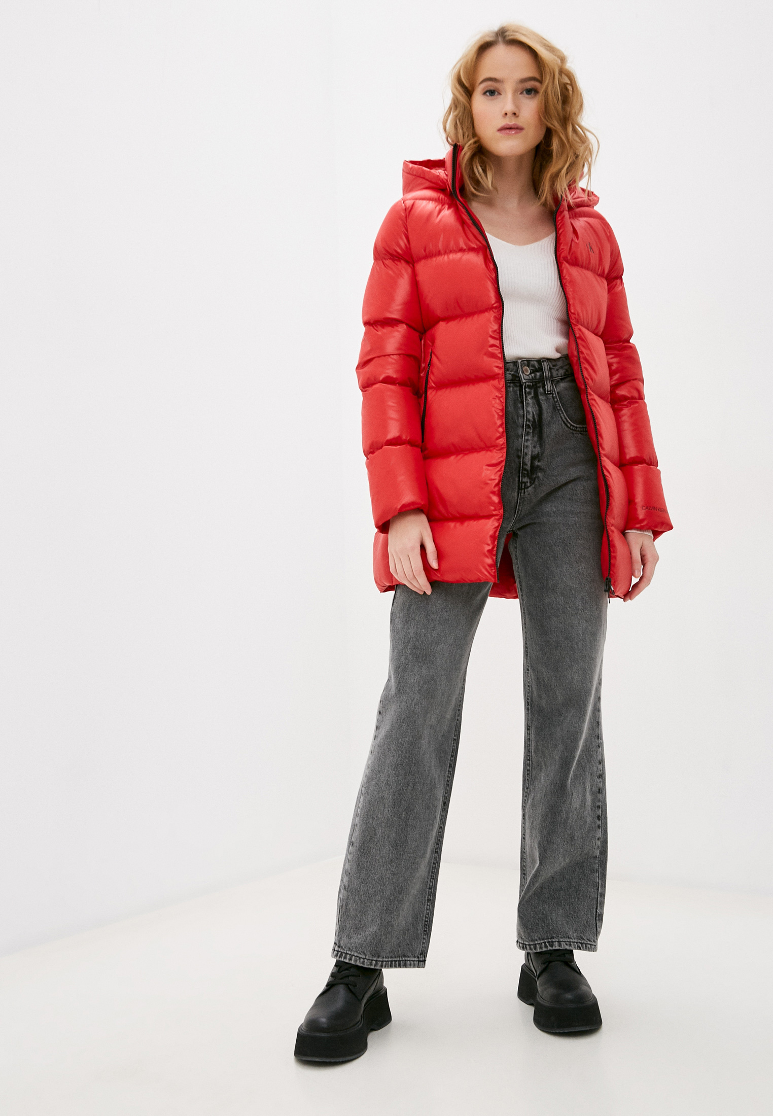 Утепленная куртка женская Calvin Klein Jeans J20J214997 купить за 16800 руб.