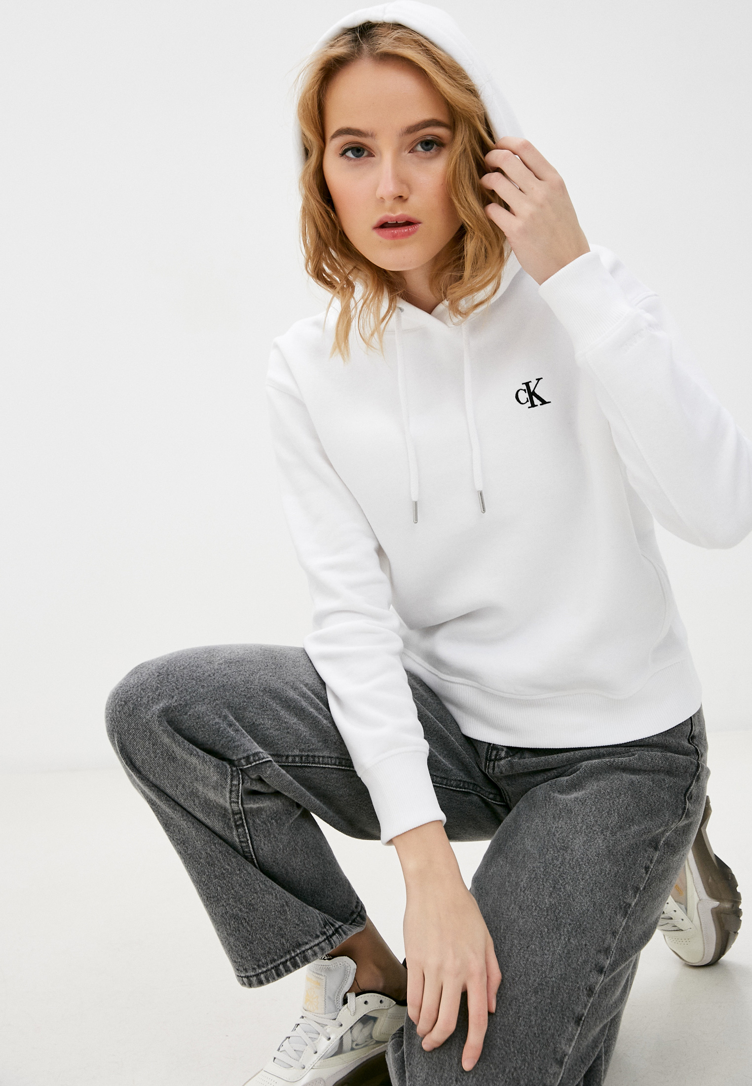 Белая женская худи - женские белые худи на молнии в msk-moda