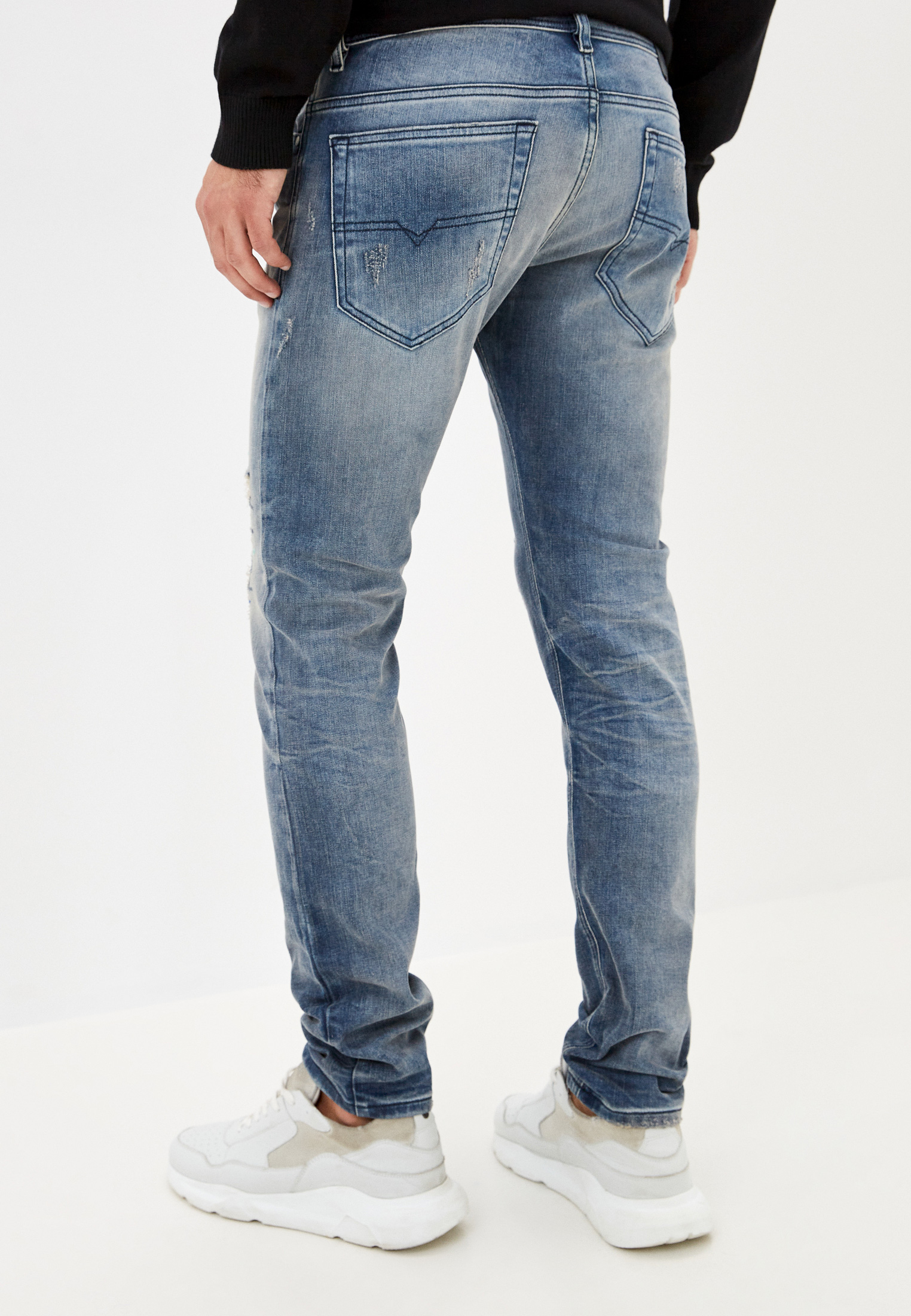 Мужские зауженные джинсы Diesel (Дизель) 00SECGR4DG8: изображение 3