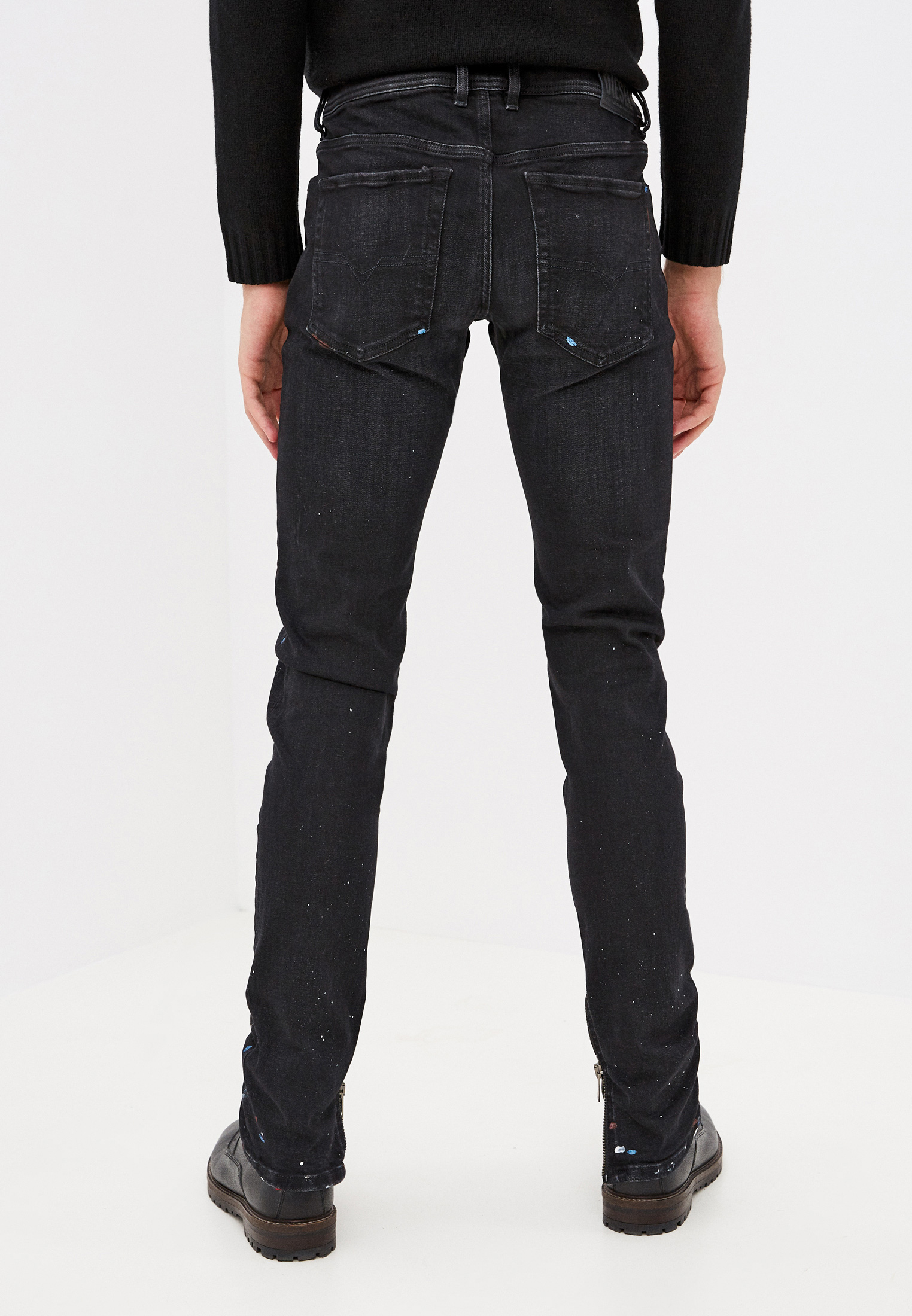 Мужские зауженные джинсы Diesel (Дизель) 00S0QF0093X: изображение 3