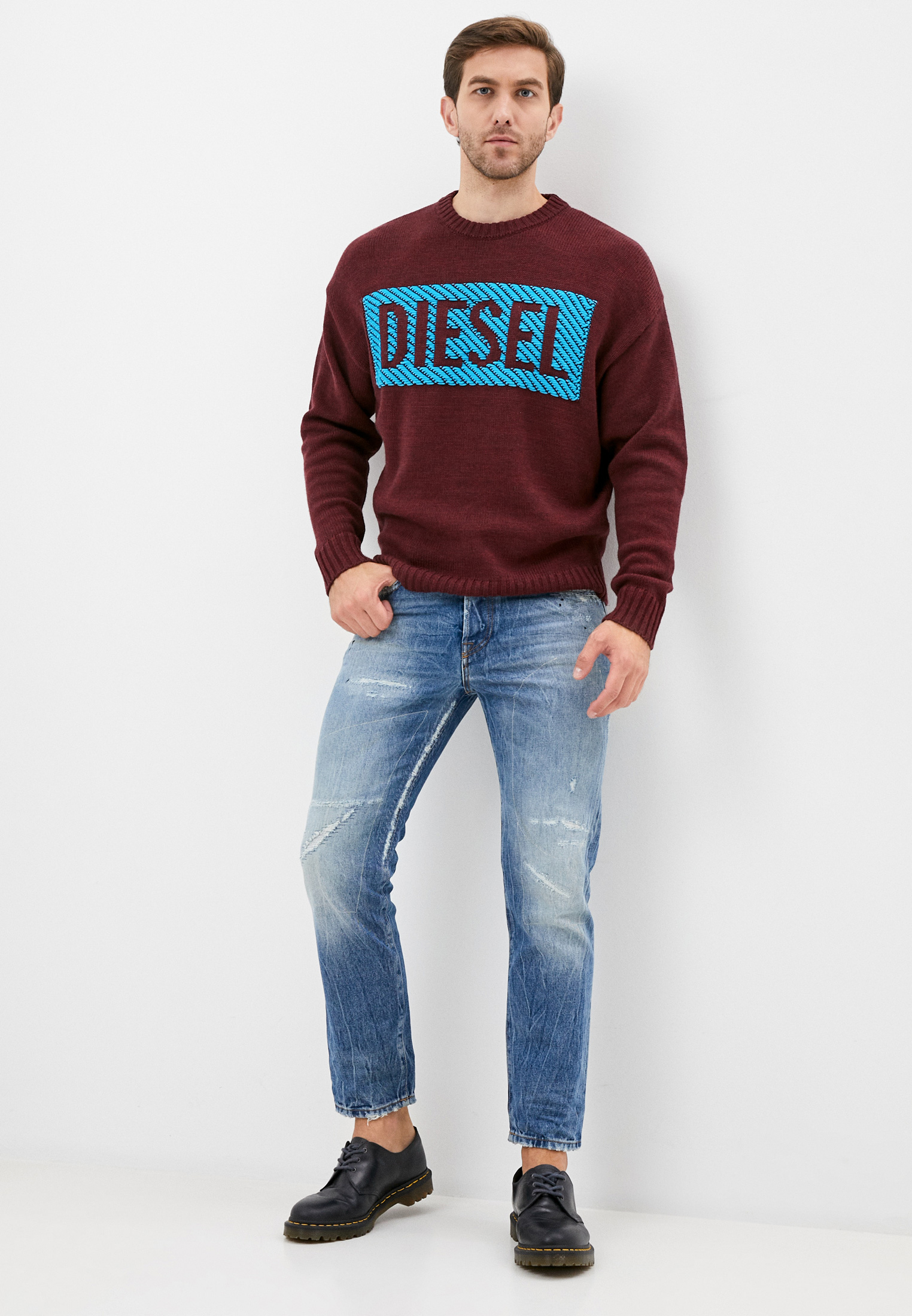 Мужские зауженные джинсы Diesel (Дизель) 00SH3Q0078B: изображение 2