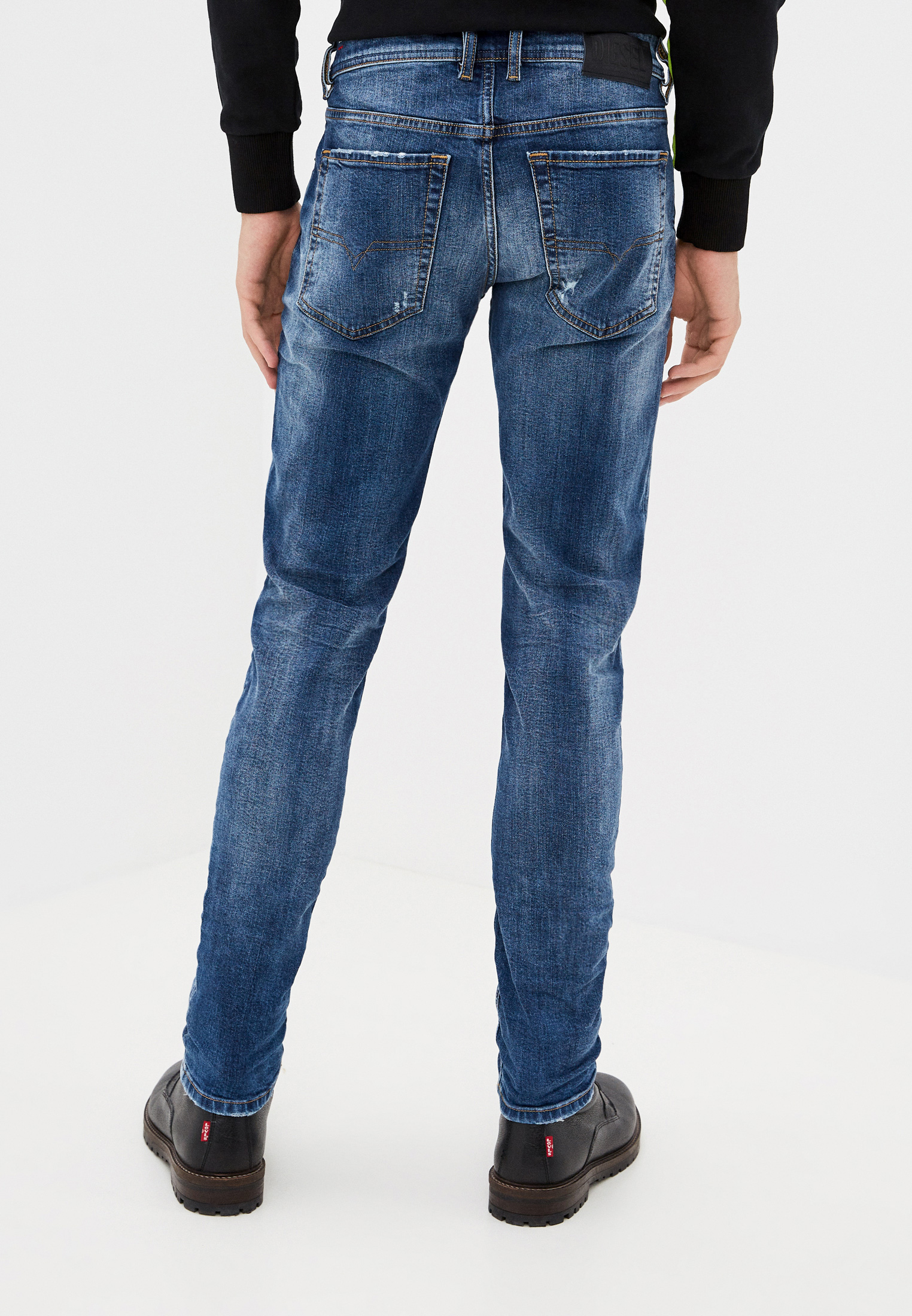 Мужские зауженные джинсы Diesel (Дизель) 00SWJE069HQ: изображение 3