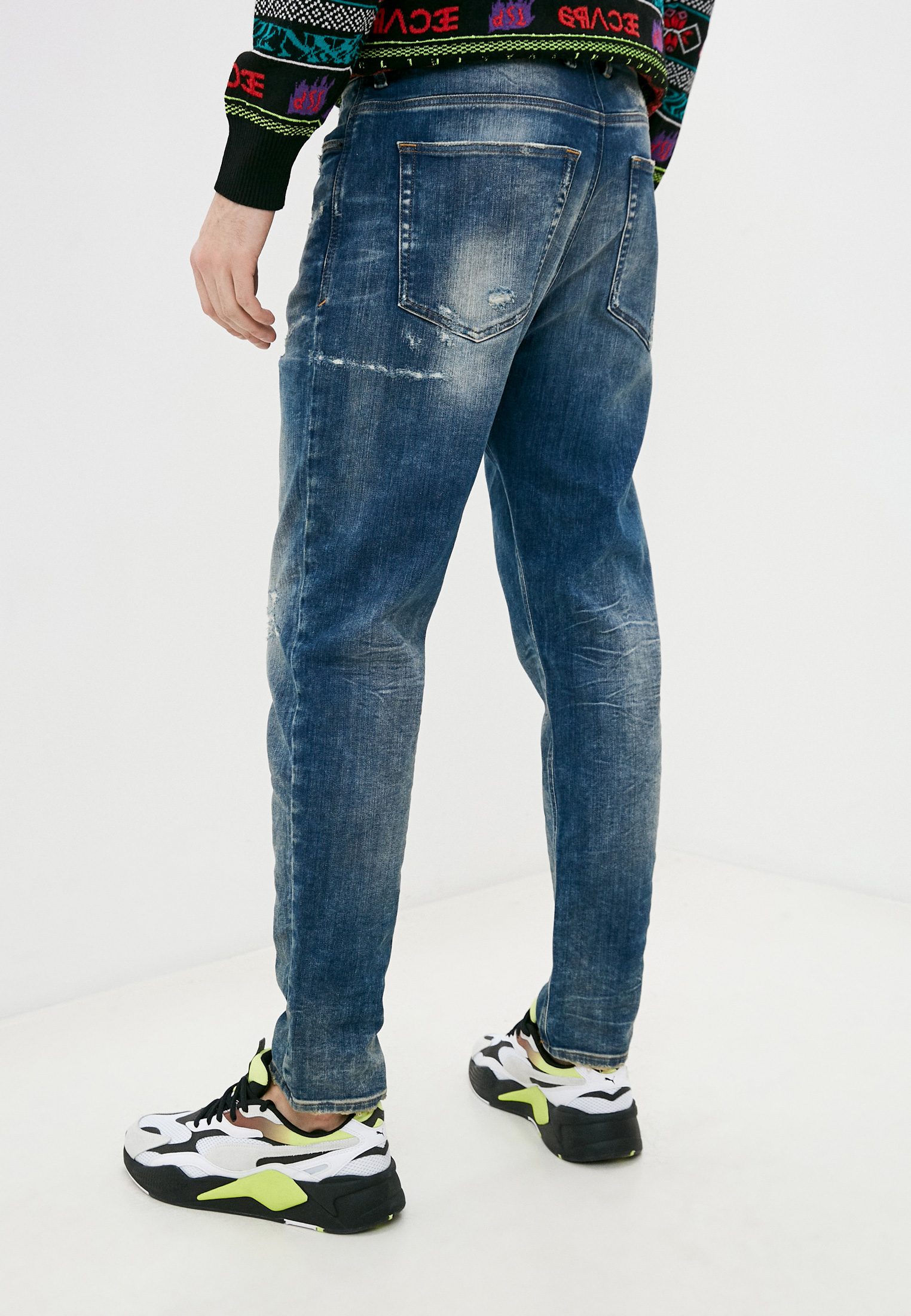 Мужские зауженные джинсы Diesel (Дизель) 00SSTD0870Q: изображение 3