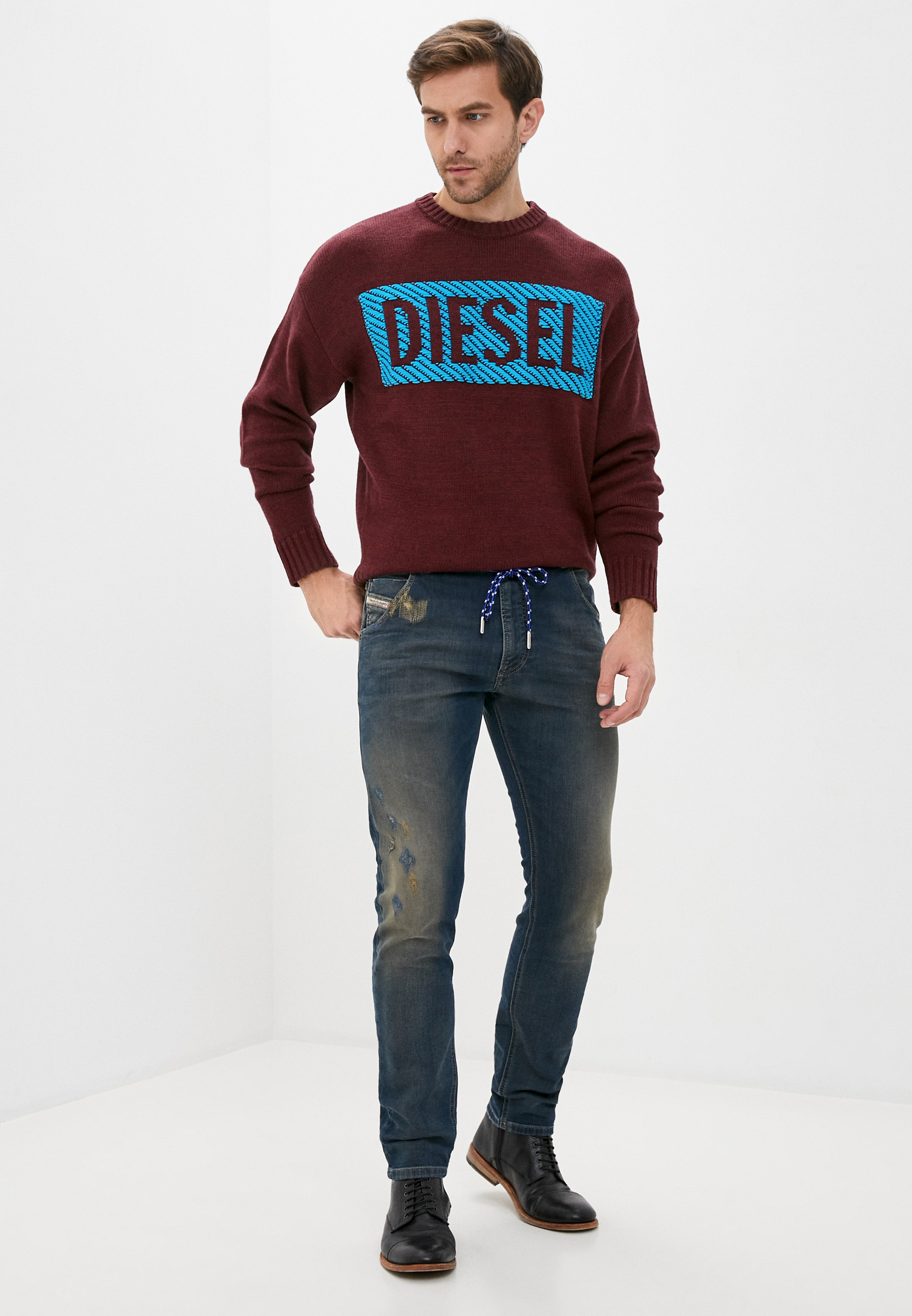 Мужские зауженные джинсы Diesel (Дизель) 00S2IK0870Z: изображение 2