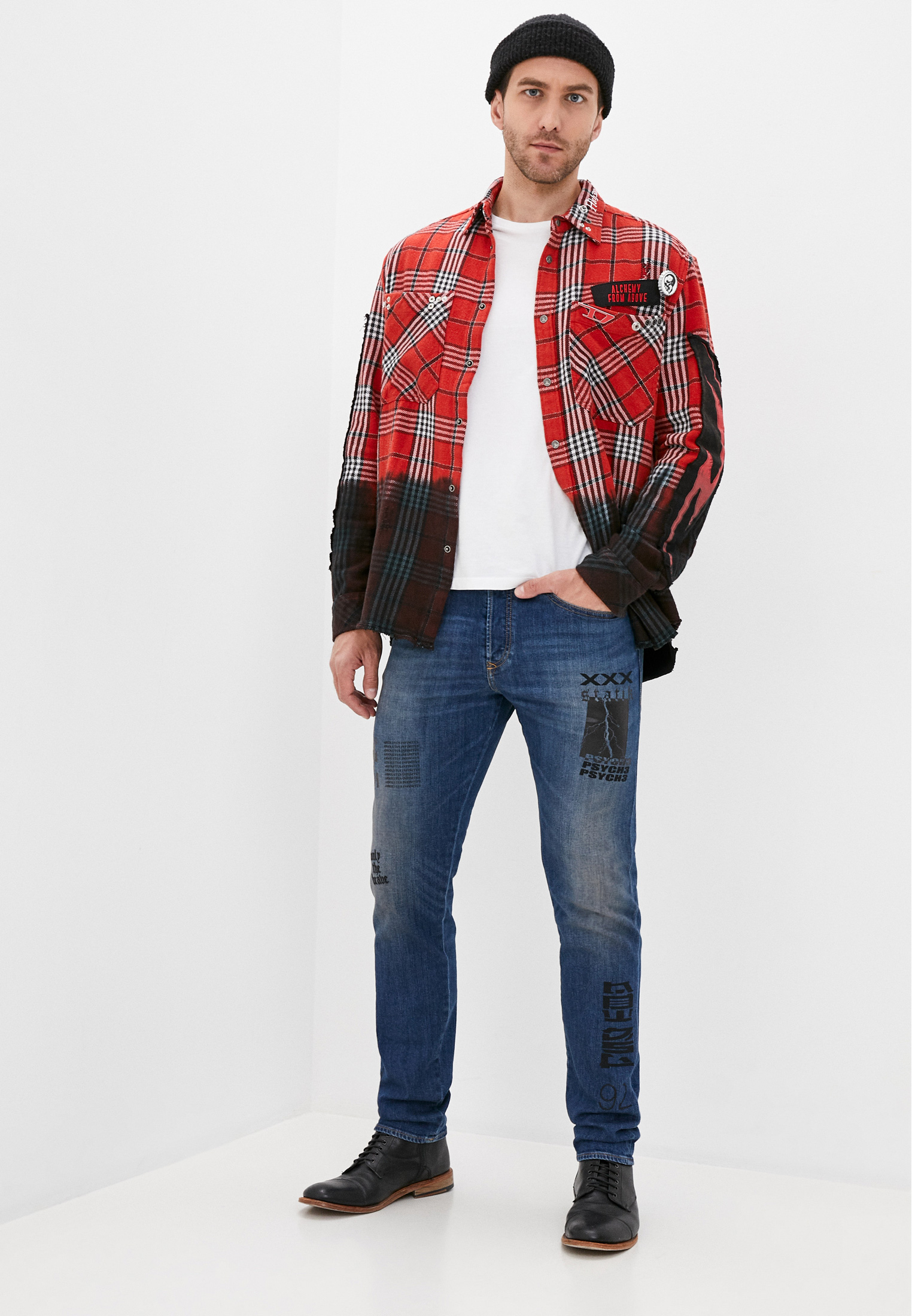 Мужские зауженные джинсы Diesel (Дизель) 00SU11087AW: изображение 2