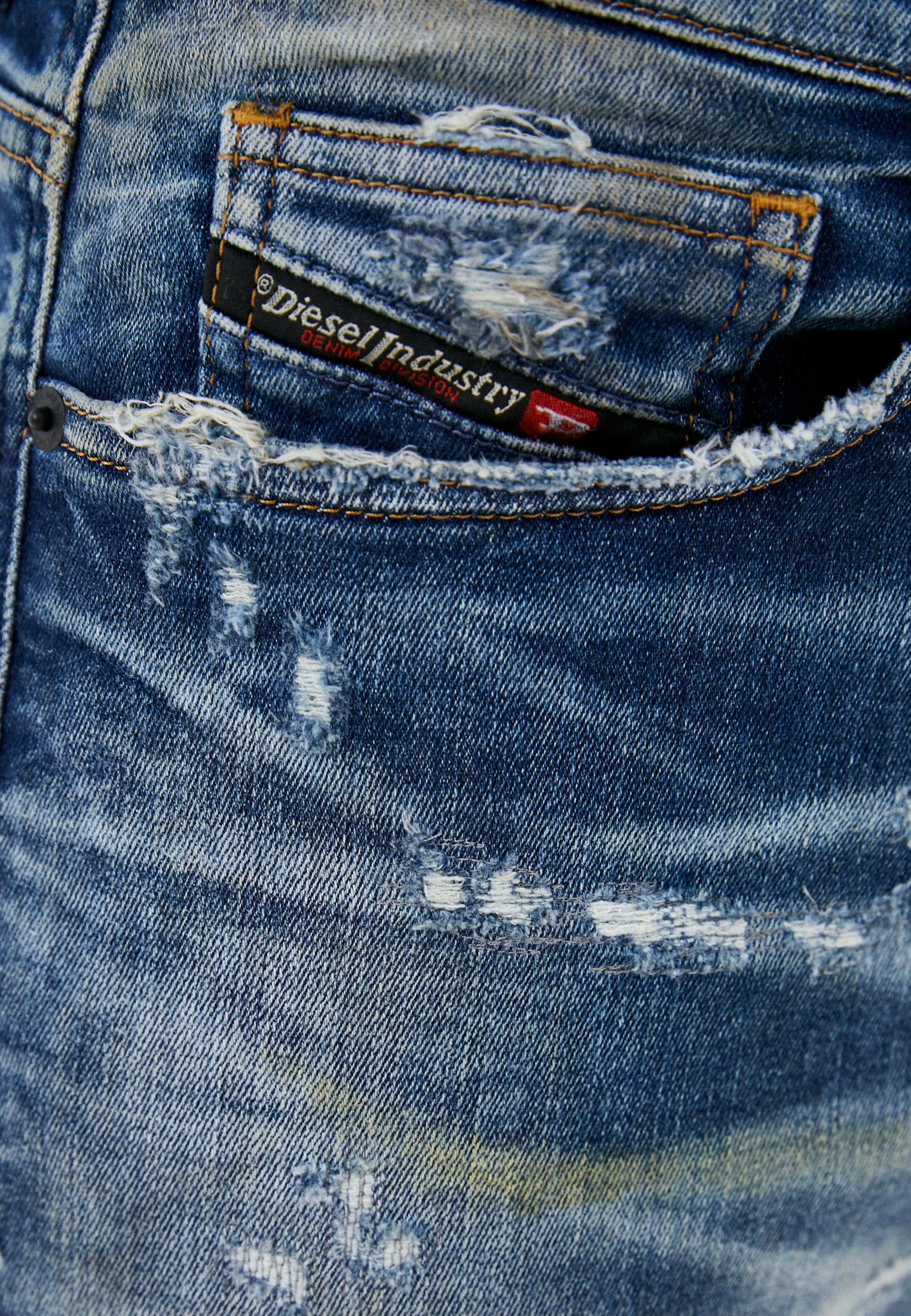 Мужские зауженные джинсы Diesel (Дизель) 00SSTD0870Q: изображение 8