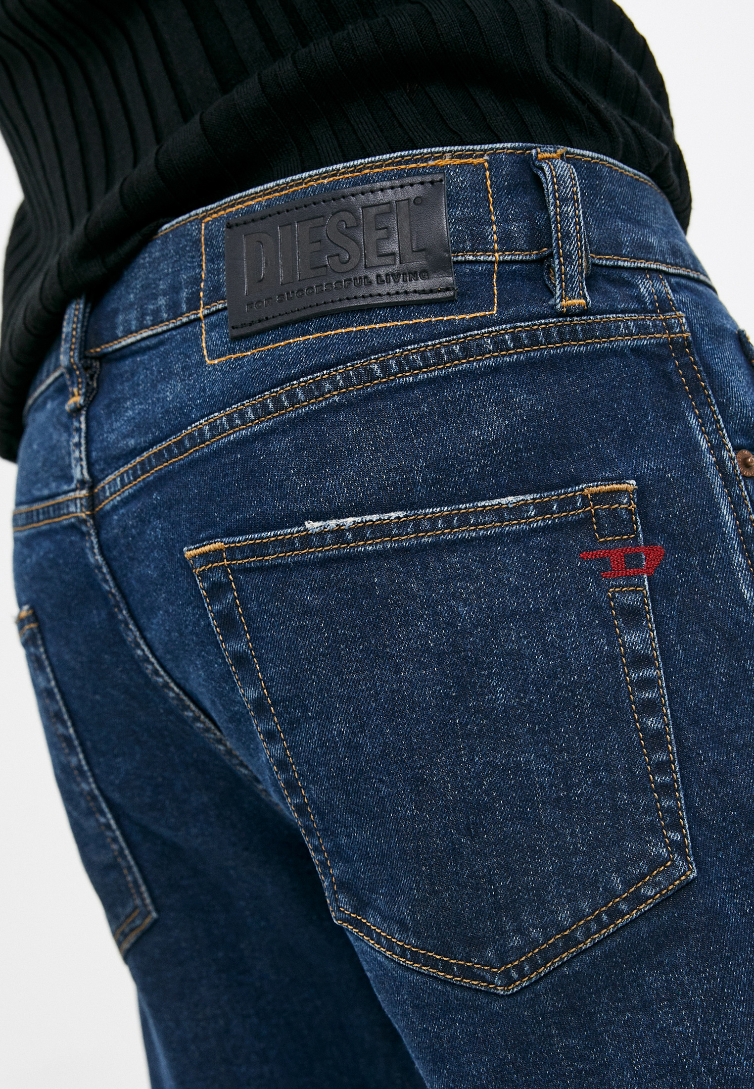 Мужские зауженные джинсы Diesel (Дизель) 00SPW5009NV: изображение 4