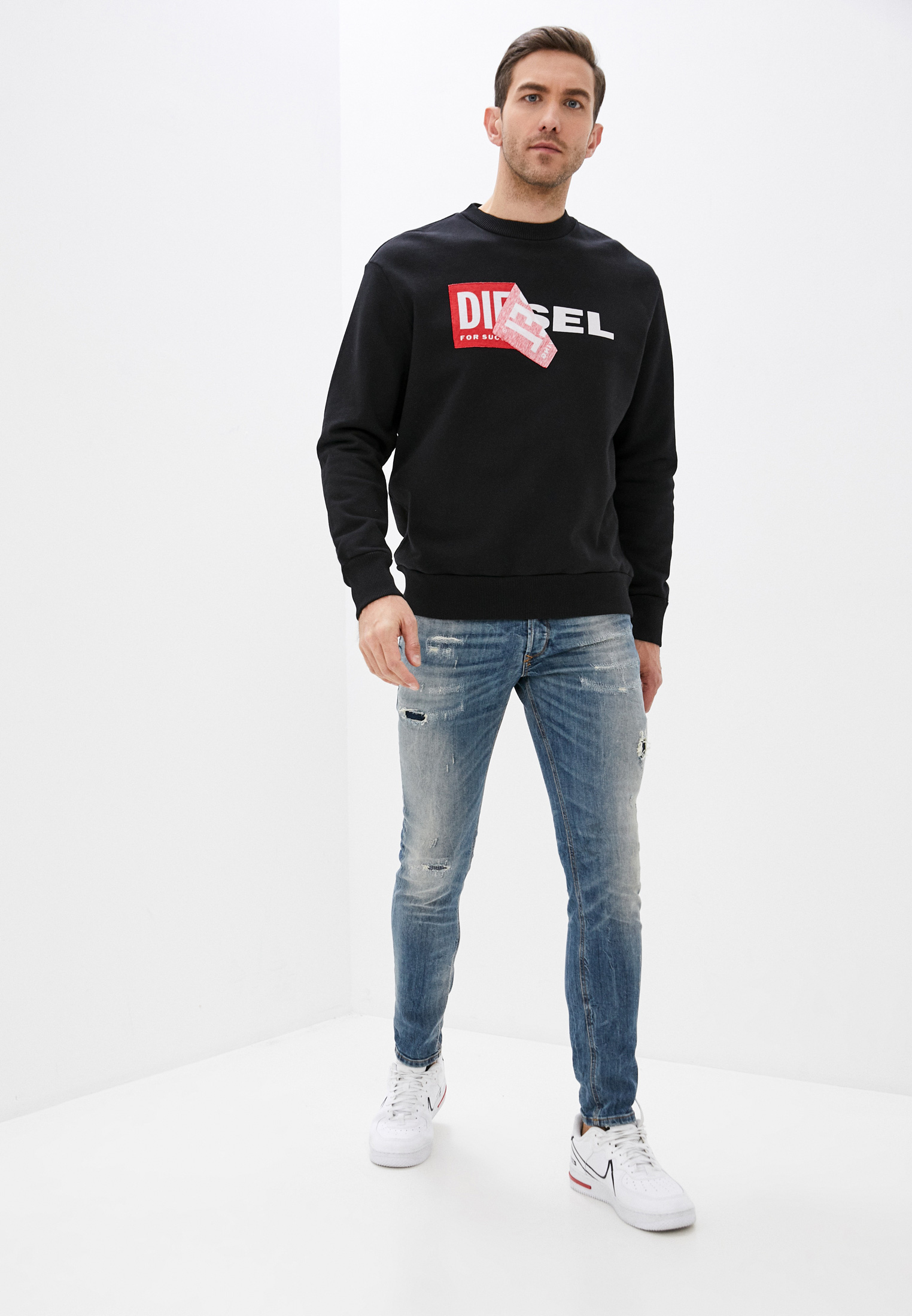 Мужские зауженные джинсы Diesel (Дизель) 00S7VF069DK: изображение 2