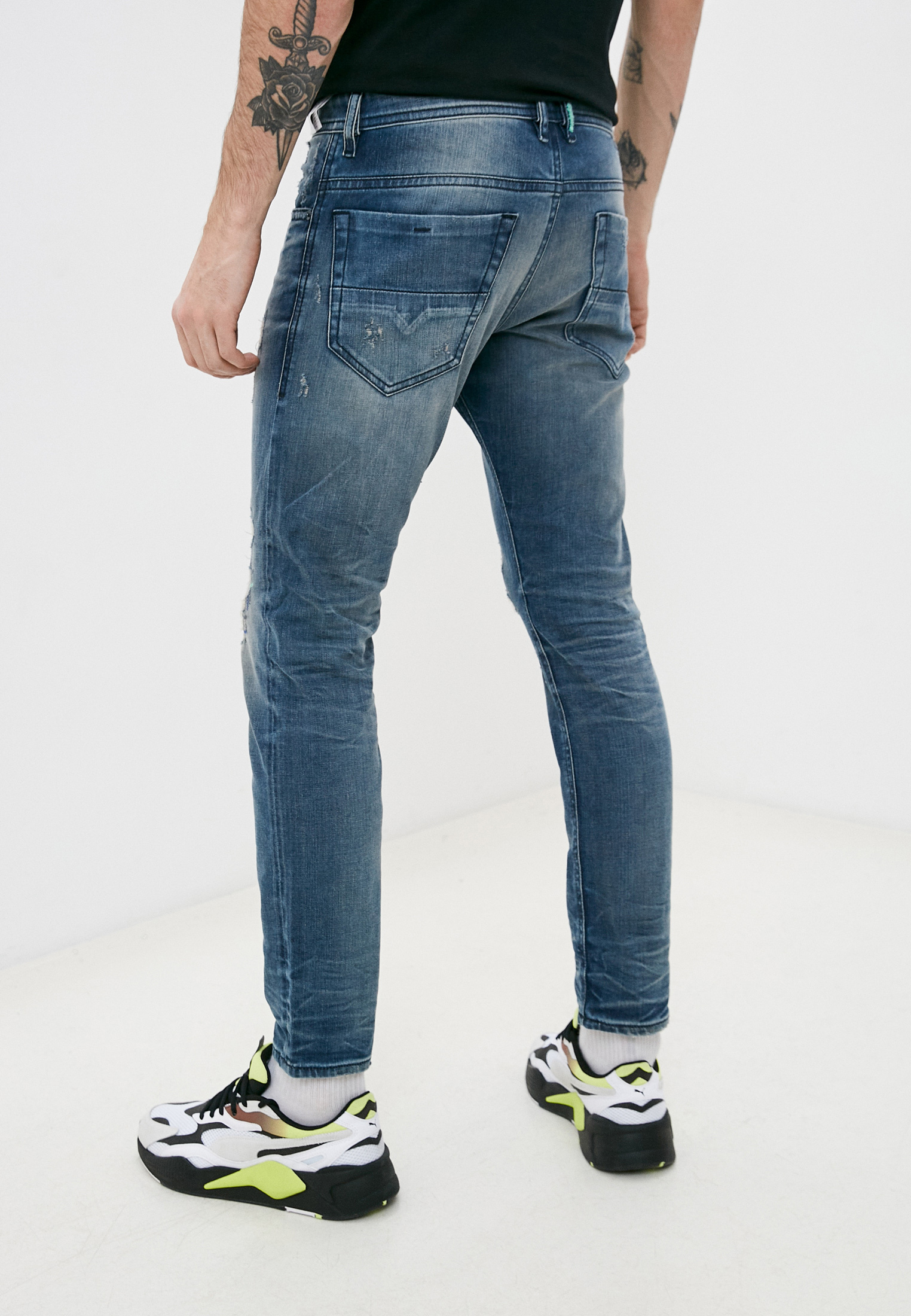 Мужские зауженные джинсы Diesel (Дизель) 00SW1P084DG: изображение 3