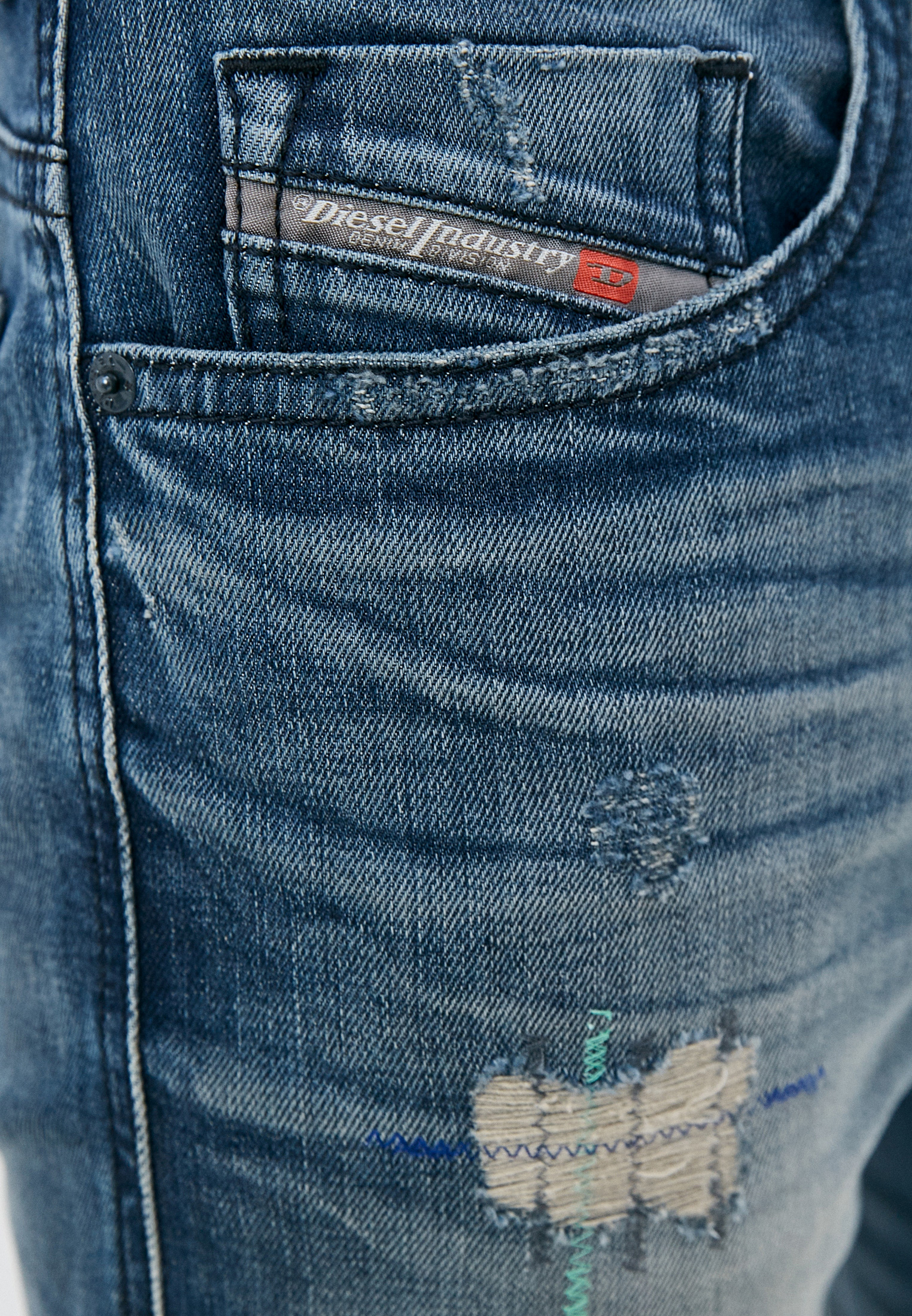 Мужские зауженные джинсы Diesel (Дизель) 00SW1P084DG: изображение 4