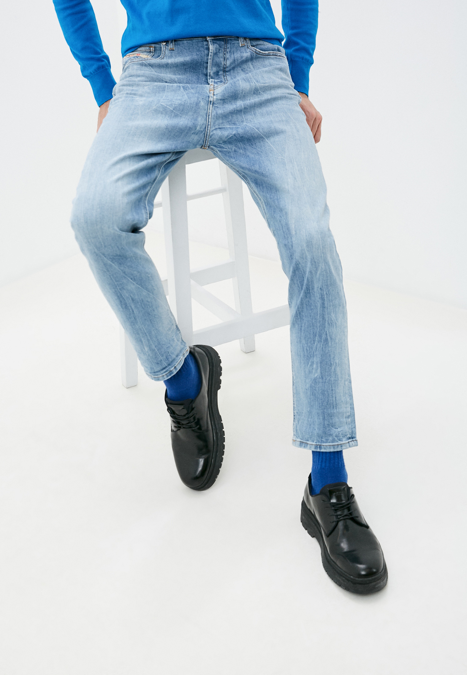 Мужские зауженные джинсы Diesel (Дизель) 00SSQ3081AL: изображение 1