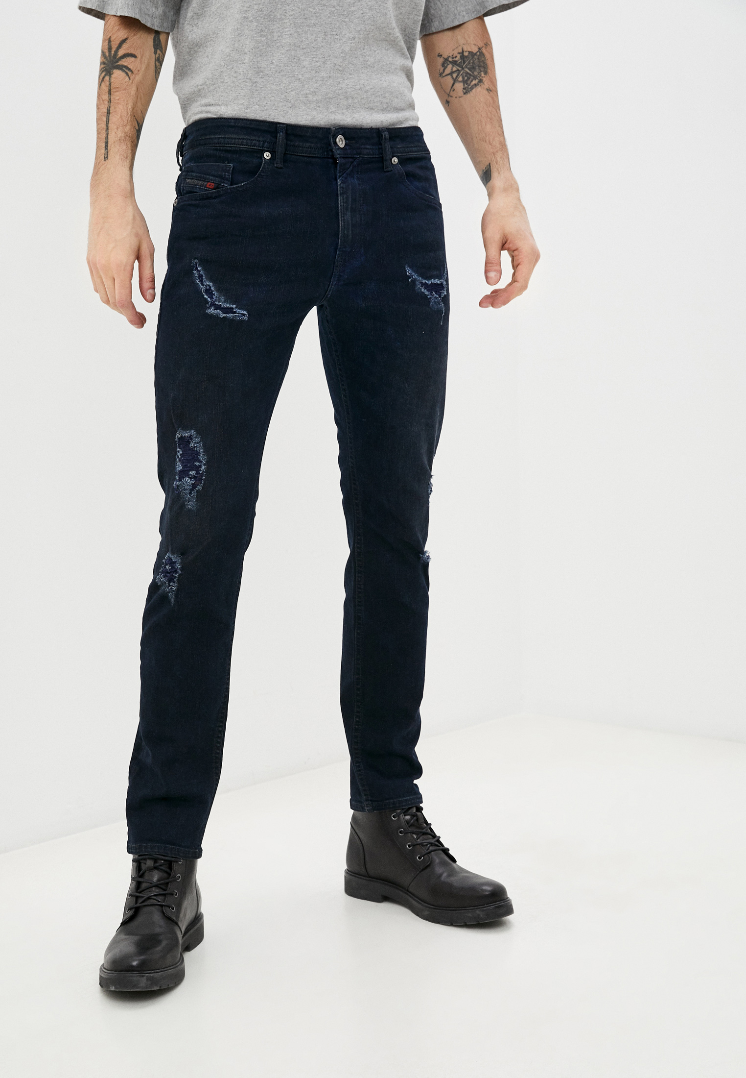 Мужские зауженные джинсы Diesel (Дизель) 00SW1Q084ND: изображение 5