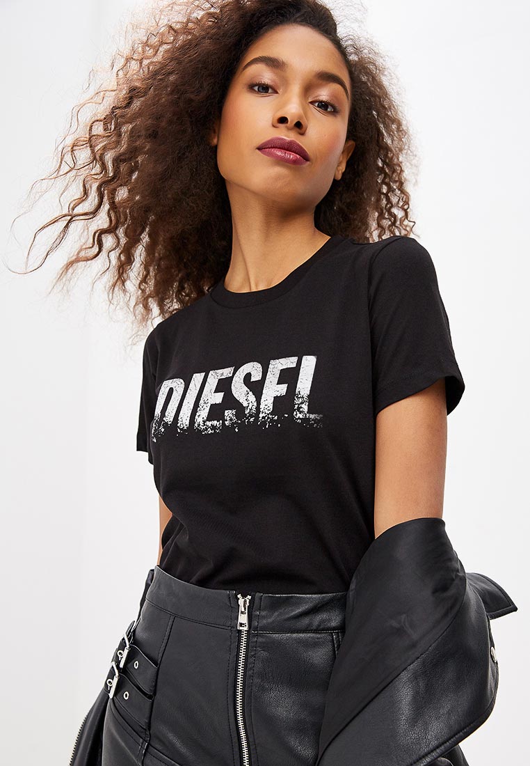 Дизель женское. Черная женская футболка Diesel IND 1996. Футболка Diesel женская. Майка Diesel женская. Футболка Diesel женская черная.