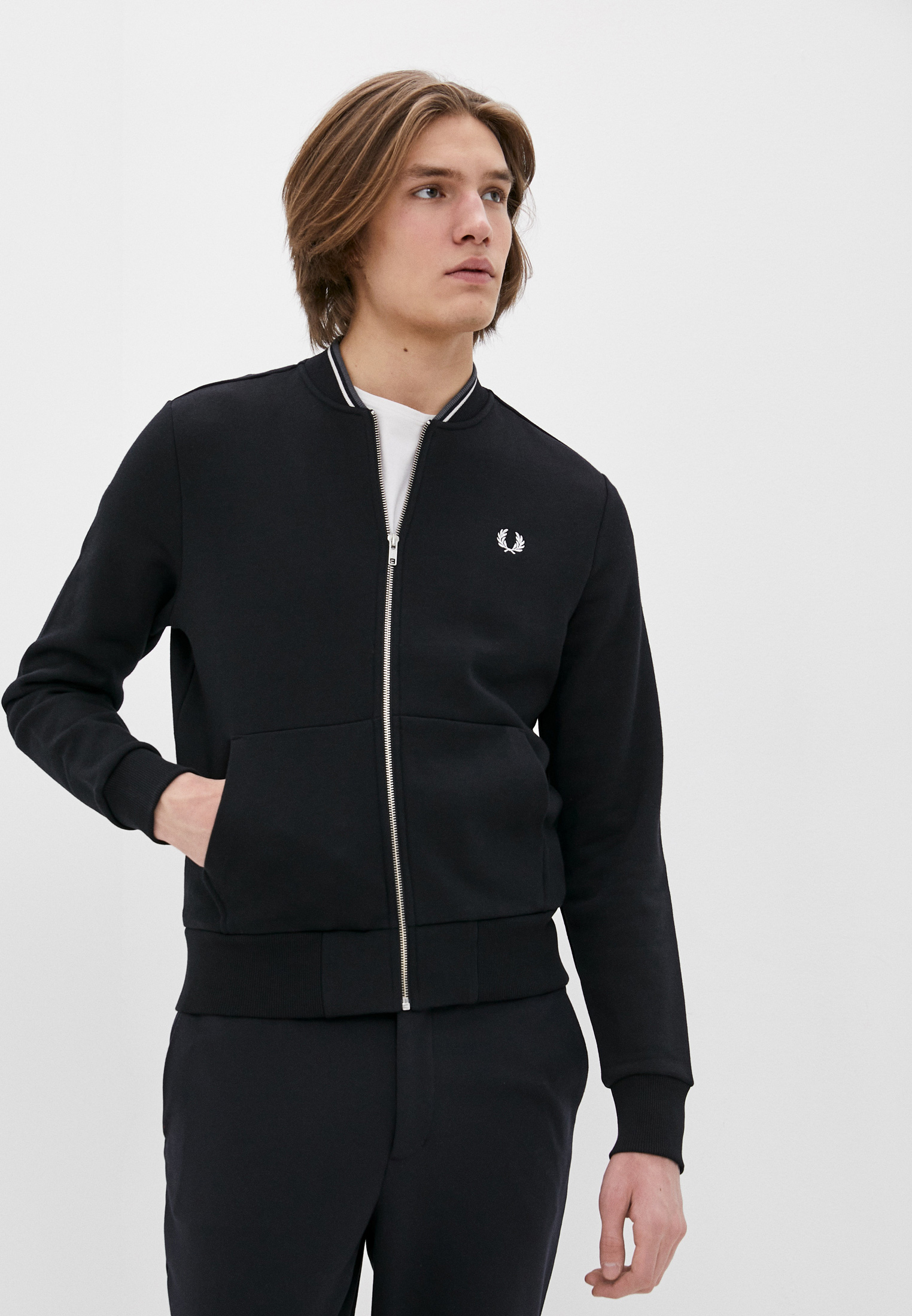 Олимпийка мужская Fred Perry J7504 цвет черный купить за 10999 руб.