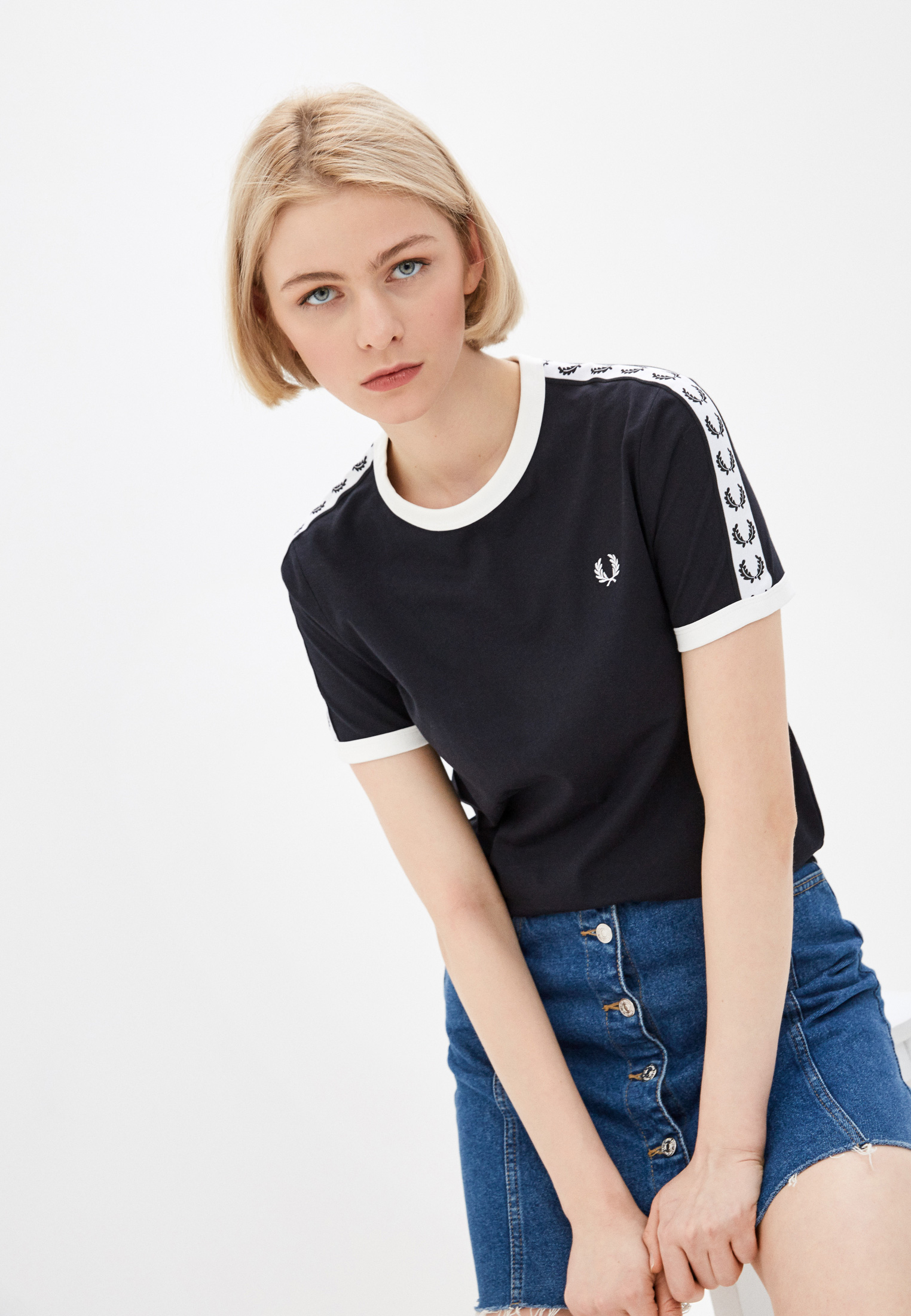 Футболка с коротким рукавом женский Fred Perry (Фред Перри) G6347 купить
