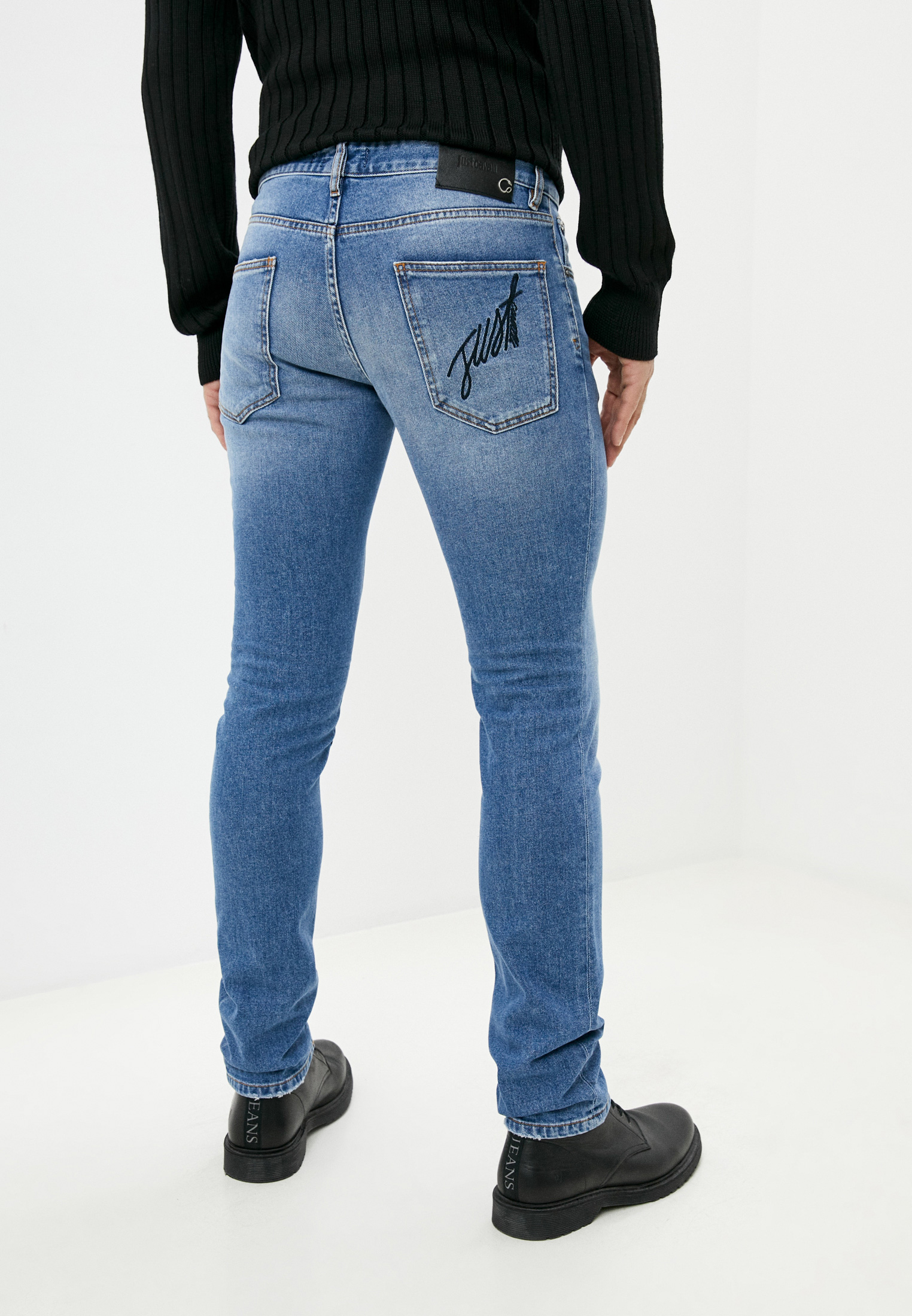 Мужские зауженные джинсы Just Cavalli (Джаст Кавалли) S03LA0089 N31687: изображение 4