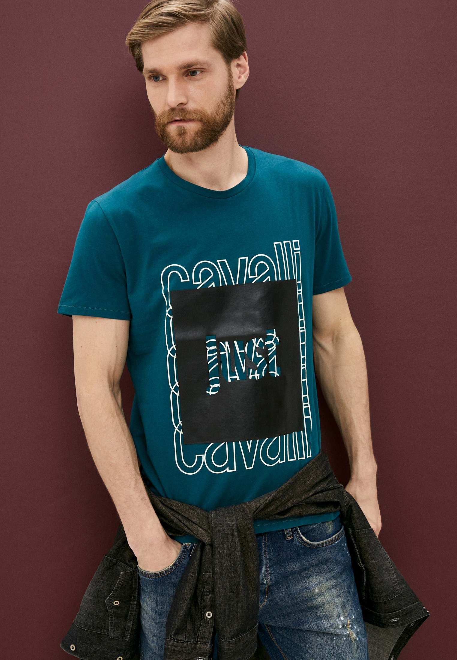 Мужская футболка Just Cavalli (Джаст Кавалли) S01GC0513N20663: изображение 2