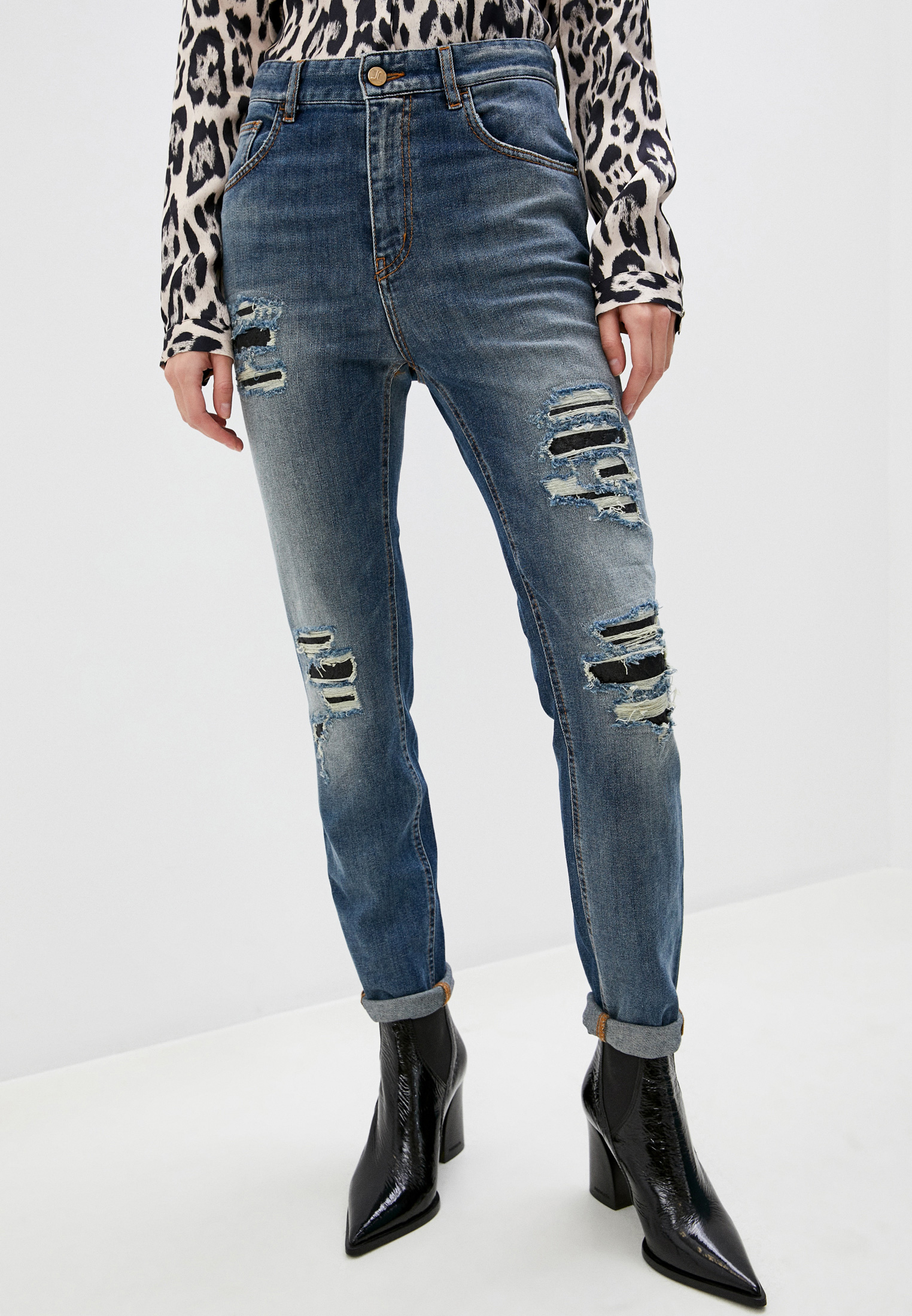 Зауженные джинсы Just Cavalli (Джаст Кавалли) S02LA0168 N31672: изображение 1