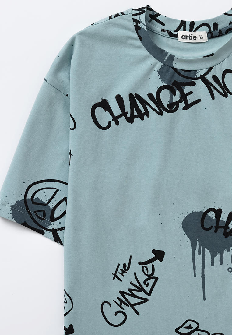 Футболка с коротким рукавом Artie Fk-546m/серо-зеленый