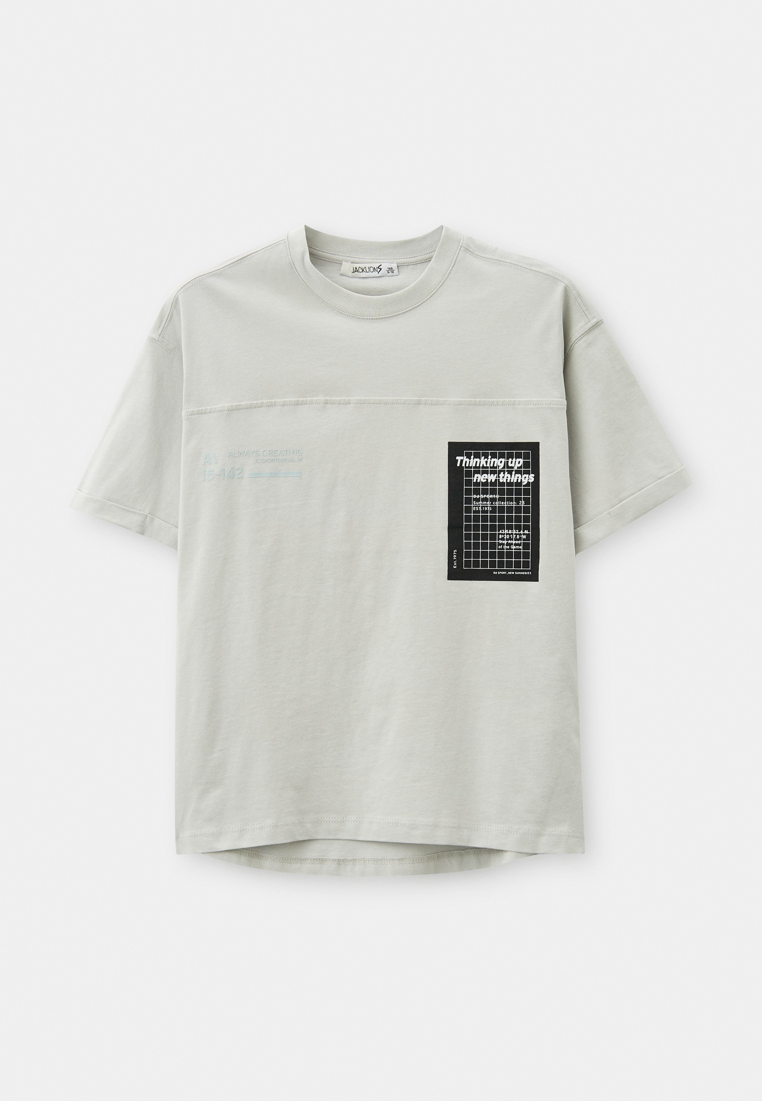 Футболка с коротким рукавом Jack Lions 25SS/OLES1712GRAY