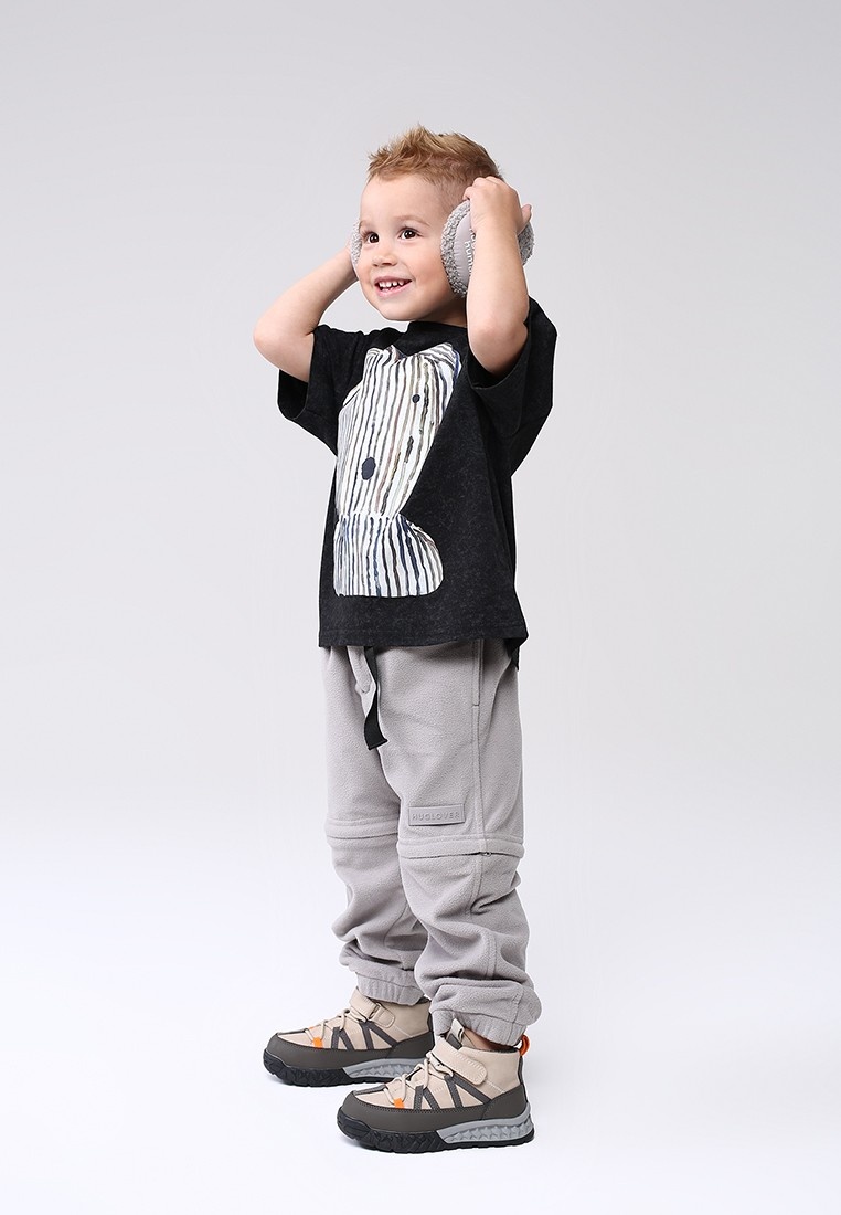 Спортивные брюки для девочек Happy Baby 89098_grey