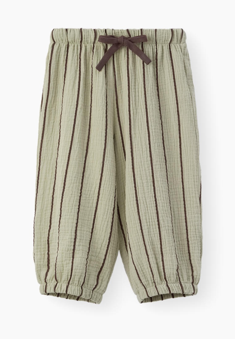 Брюки для девочек Happy Baby 88272-0_green with stripes